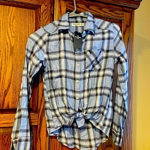 Abercrombie girls flannel shirt